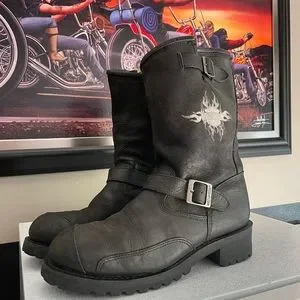 美品　Harley-Davidson スニーカー ブラック　ヴィンテージ加工 71fHIB2lGcL._UY900_.jpg